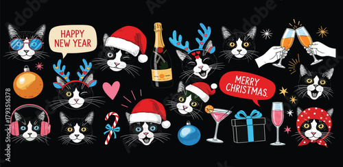 Diverse grayscale vector illustrations portraying the spirit of travel, adventure, and global exploration, featuring iconic symbols of discovery and wanderlust