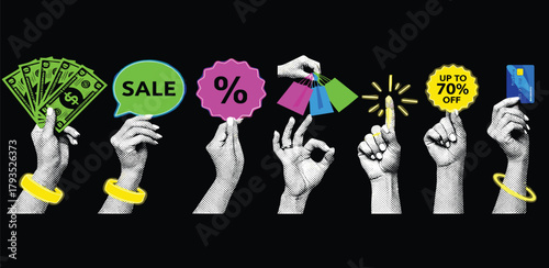 A festive collage illustration of friends toasting with beer mugs and enjoying various pub snacks like pretzels and french fries