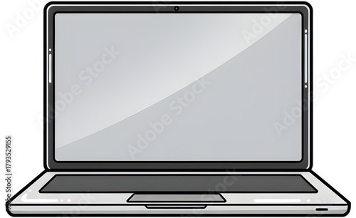 laptop isolated on white background