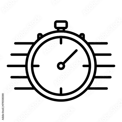 Chronometer Clock Precision Timer Vector Illustration for Time-Sensitive Projects