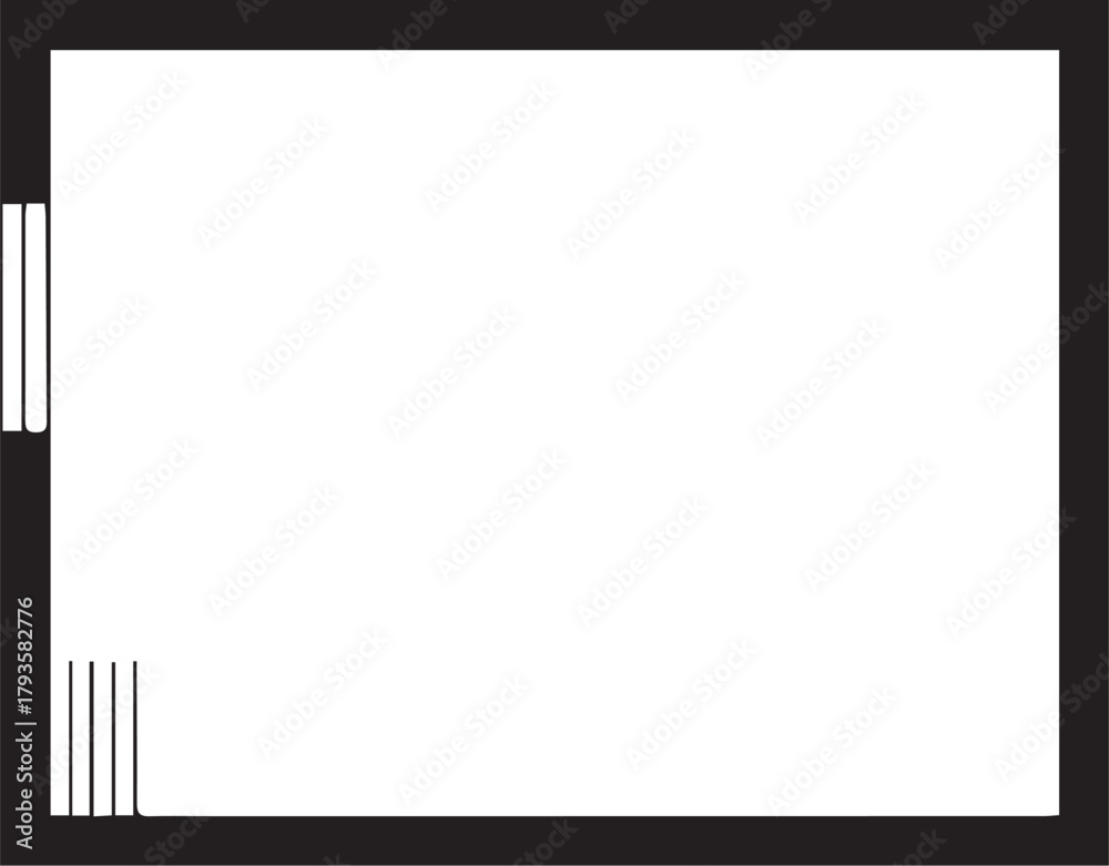 Obraz premium vector line frame on white background Adobe Illustrator Artwork