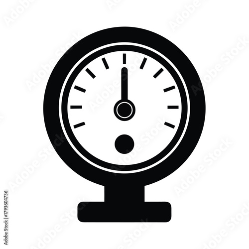 Pressure Meter Vector Silhouette