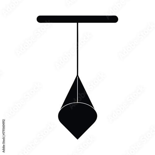 Plumb Bob Construction Tool Silhouette