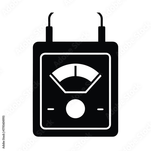 Electrical Multimeter Gauge Vector Icon