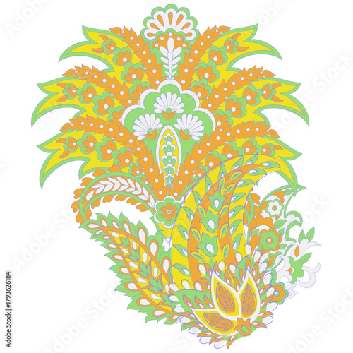 Paisley. Ethnic ornament. Vector illustration isolated