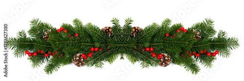 Christmas frame in a row