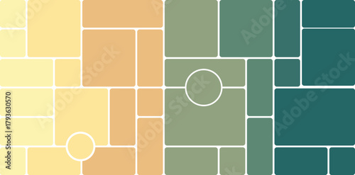 Soft Color Bento Grid Pattern Minimal Abstract Design