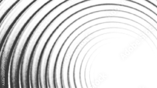 Metallic curved circular tunnel background, silver gradient wave pattern, modern abstract vector design with symmetry and depth, futuristic minimal digital texture concept