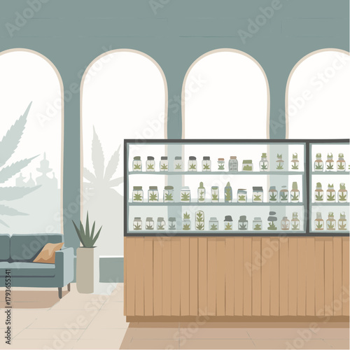 Cannabis dispensary interior
