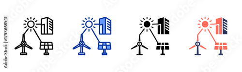 Smart Grid icon sheet multiple style collection