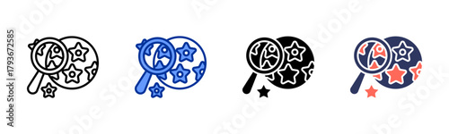 Hpv Virus icon sheet multiple style collection