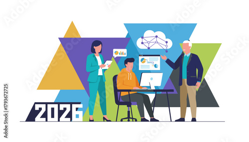 Team collaboration planning 2026 strategy with data and cloud technology