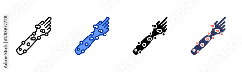 Allergy Reaction icon sheet multiple style collection