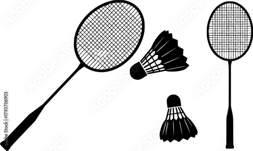 Badminton racket silhouette, Badminton Racket and shuttlecock silhouette, Badminton racket, Badminton racket clipart, Racket silhouette, Shuttlecock silhouette