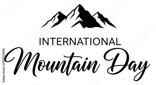 International Mountain Day Vector Graphic Design for Posters and Banners