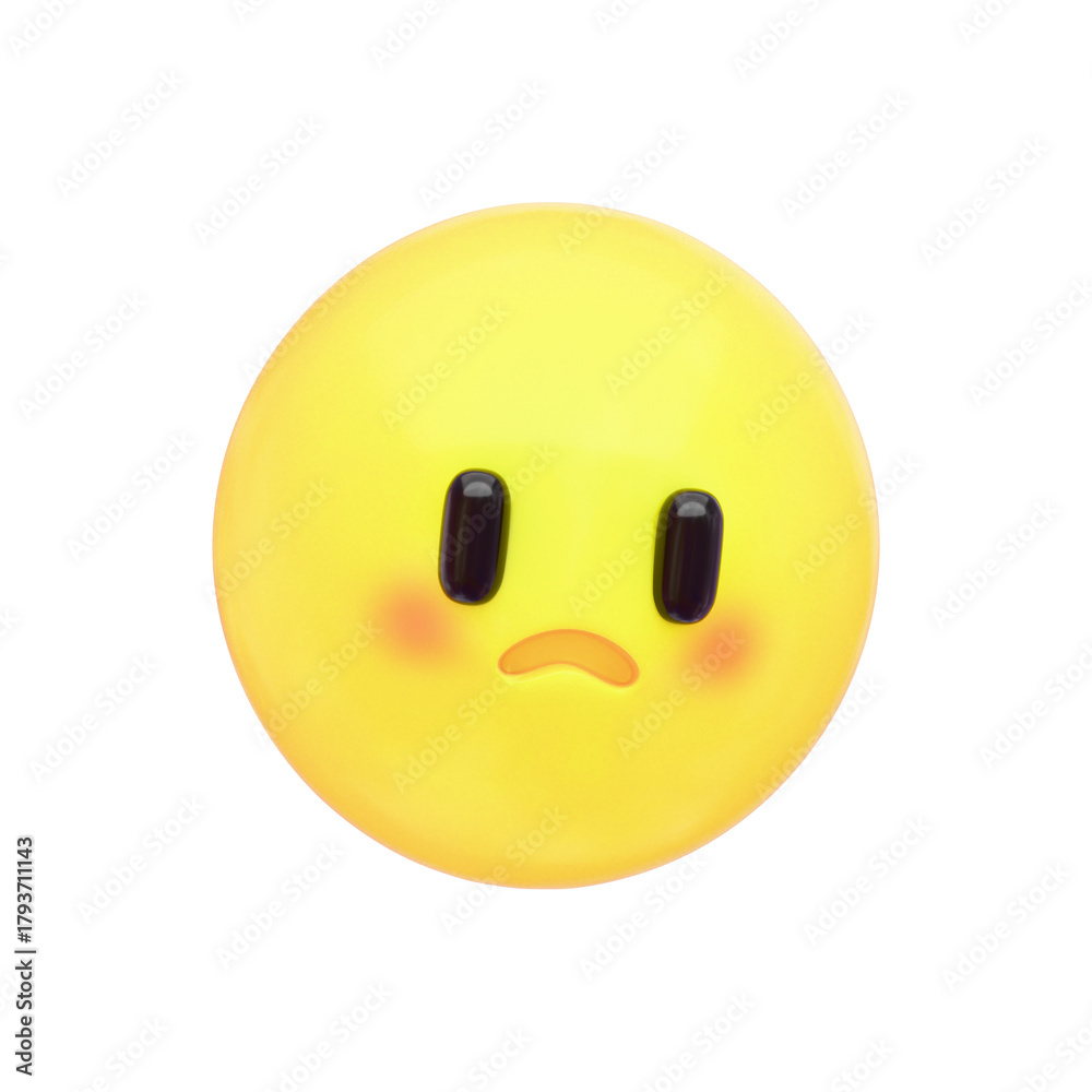 Fototapeta premium かわいい3D絵文字アイコン