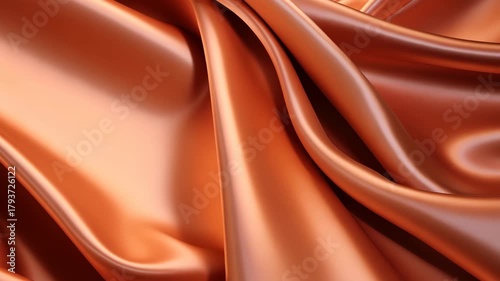 Copper Fabric: A close-up view unveils a luxurious copper fabric, its silky texture and rich color shimmering with an elegant allure.