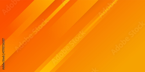 Minimal orange background vector. Abstract yellow and orange warm tone background with simple lines.