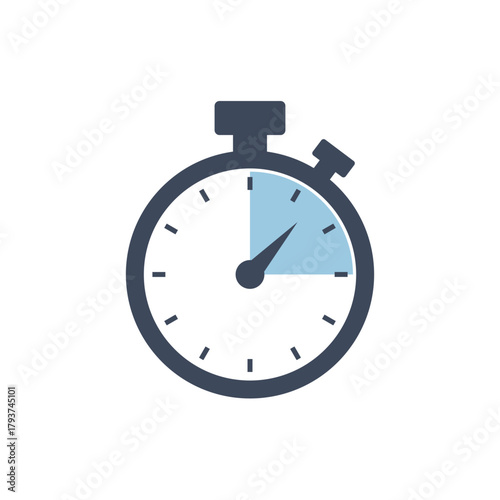 A stopwatch icon, indicating a short time duration, perfect for timing events transparant..