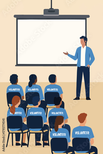 Volunteer Orientation Session with New Recruits
