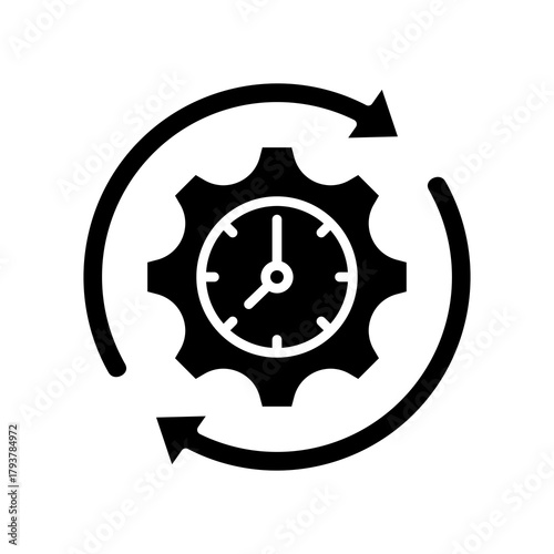 Efficient Processes glyph icon