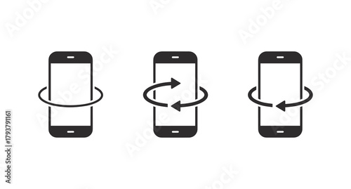 A black and white phone with a white screen set