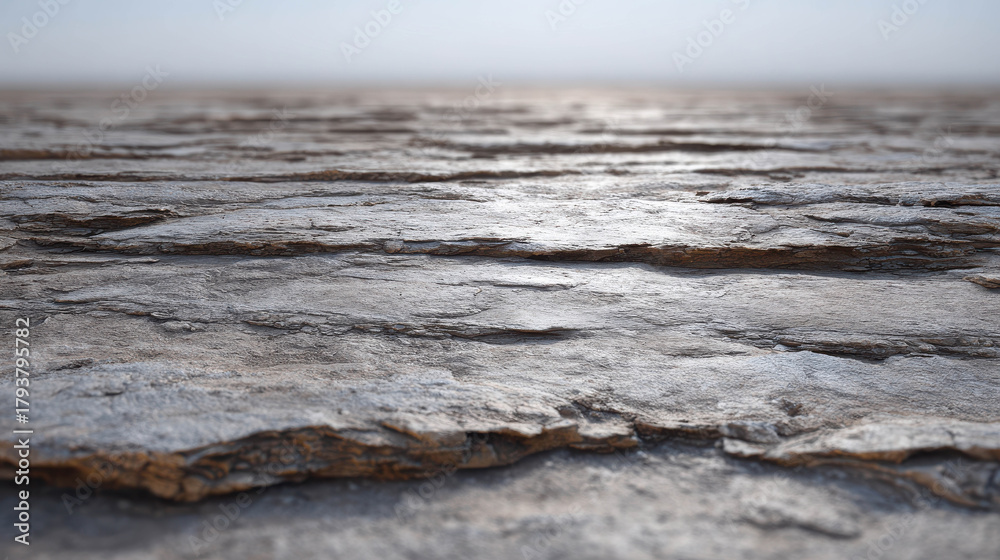 Fototapeta premium Realistic Commercially Oriented Depiction of Silt with Textured Layering and Natural Light Effects for Stock Photo Use