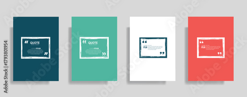 Stunning quote box templates for modern posters and social media designs that will engage your audience and elevate your brand with vibrant color options