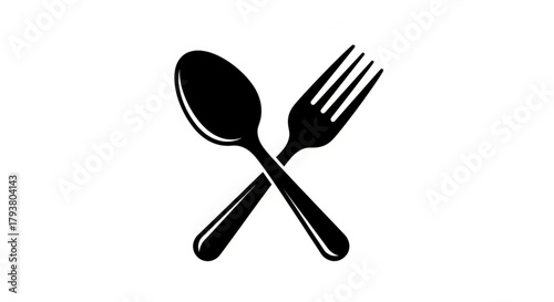 spoon and fork vector ilustration 