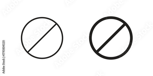 Blocked icon collection with multiple styles. EPS10