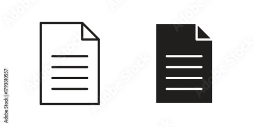 Document icon collection with multiple styles. EPS10
