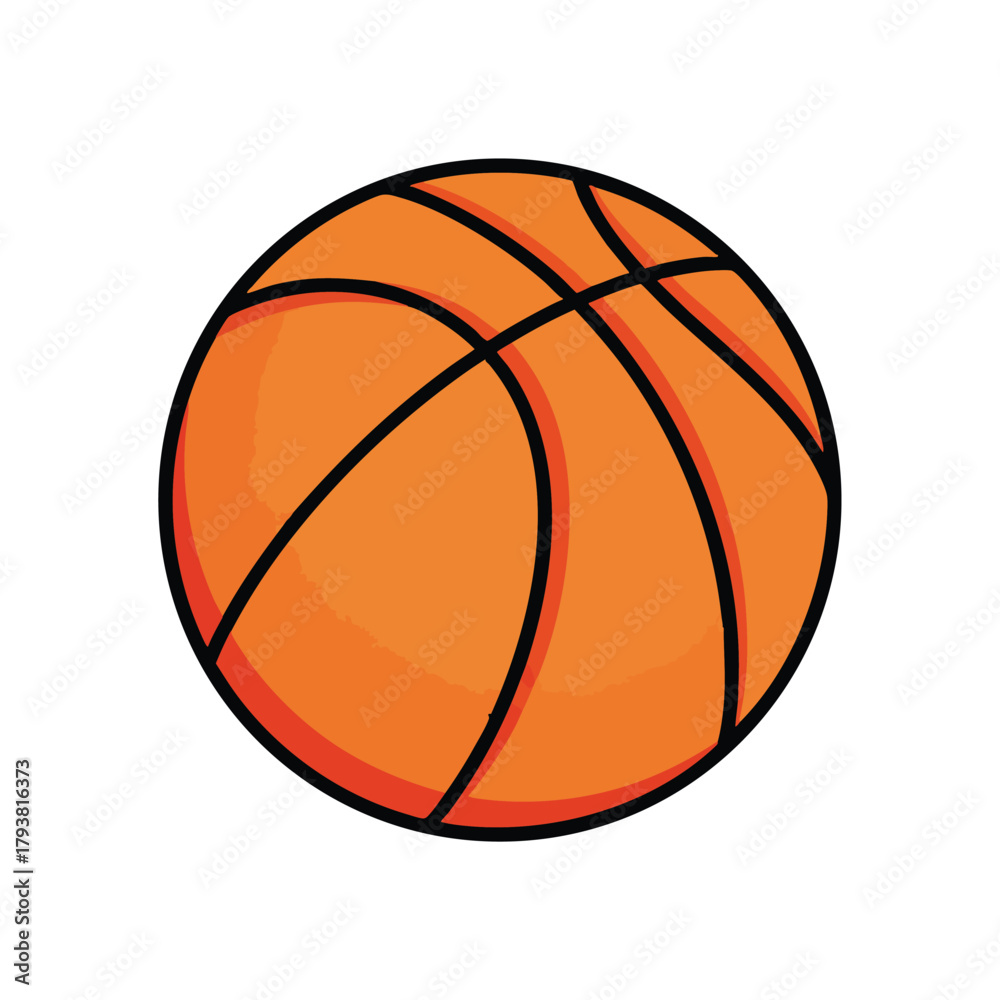 Fototapeta premium Orange basketball isolated on white background