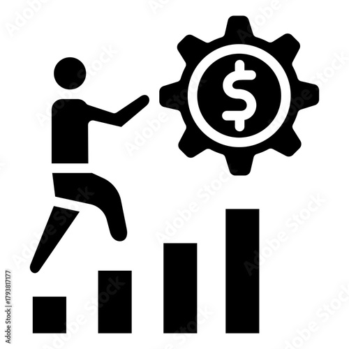 Perseverance Mini Illustration Icon. Use For Modern Concept, Print, Ui, Ux Kit, Web And App Development. Vector Related To Business Finance, Management And More