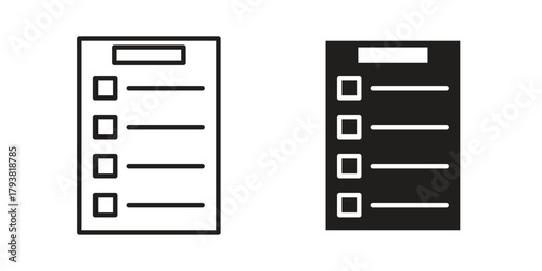 List icon collection with multiple styles. EPS10