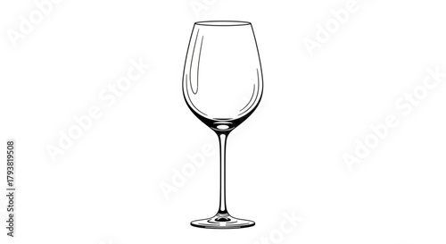 empty wine glass vector ilustration 