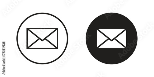 Mail icon collection with multiple styles. EPS10