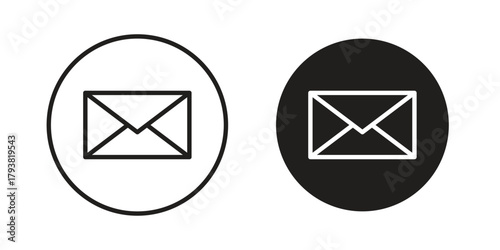 Mail icon collection with multiple styles. EPS10