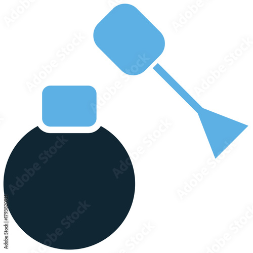 Nail Polish Icon Vector Ideal for beauty salons, manicure/pedicure services, cosmetic product packaging, and fashion graphics.