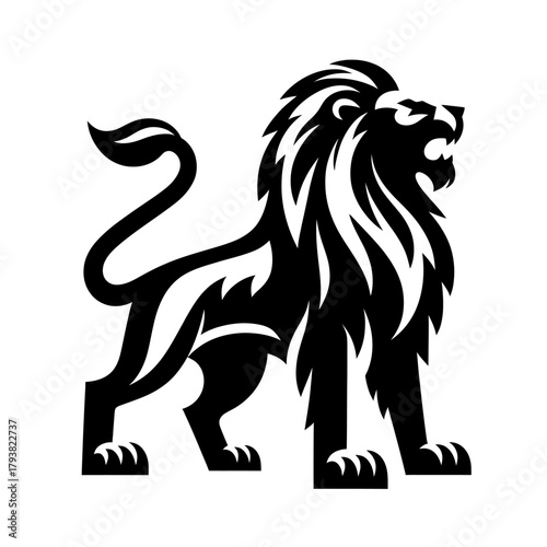 A Roaring Lion Full Body Stan...