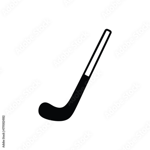 Sports Hockey Stick Icon Flat Design Isolated
