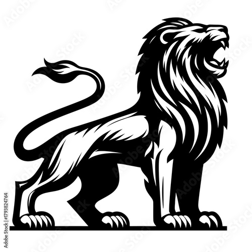 A Roaring Lion Full Body Stan...