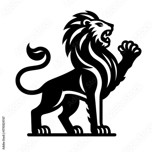 A Roaring Lion Full Body Stan...