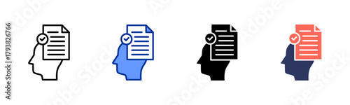 Context Awareness icon set multiple style collection