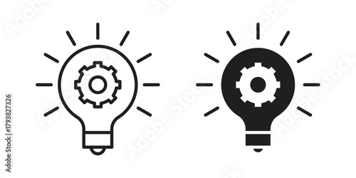 Solution icon collection with multiple styles. EPS10