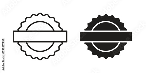 Stamp icon collection with multiple styles. EPS10