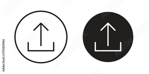 Upload icon collection with multiple styles. EPS10