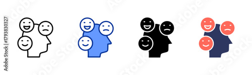 Expressing Emotion icon set multiple style collection