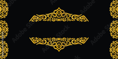 Luxurious Golden Swirl Frame Design