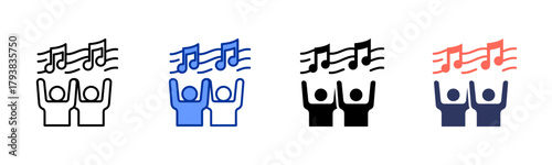 Wallpaper Mural Harmony Flow icon set multiple style collection Torontodigital.ca