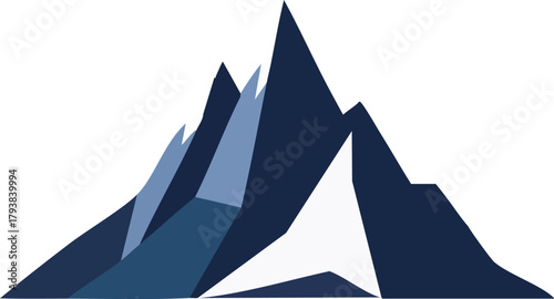 Minimal Mountain Silhouette Crafted from Layered Origami Paper Folds with Soft Gradient Tones, Highlighting Abstract Design and Modern Art